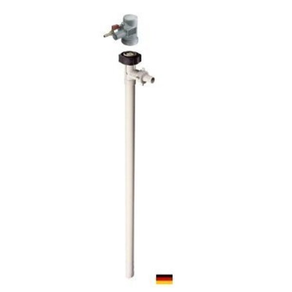 Flux Air Operated Drum Pump, Drum Pump Tube, Polypropylene, 47" Long, Air Operated Motor, 470W Power 24-ZORO0109